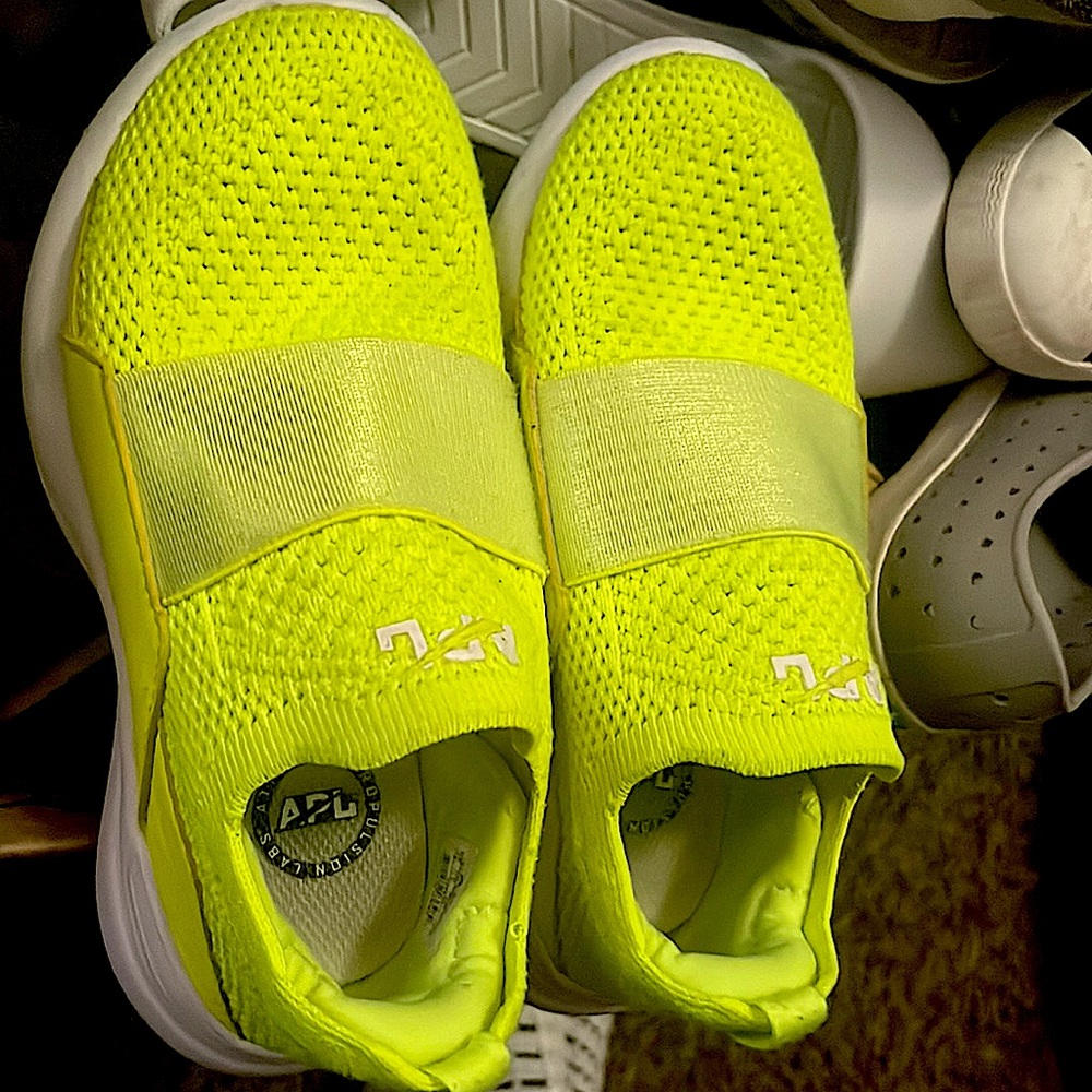 Kids Size 12 Lime Green APL Tennis Shoes